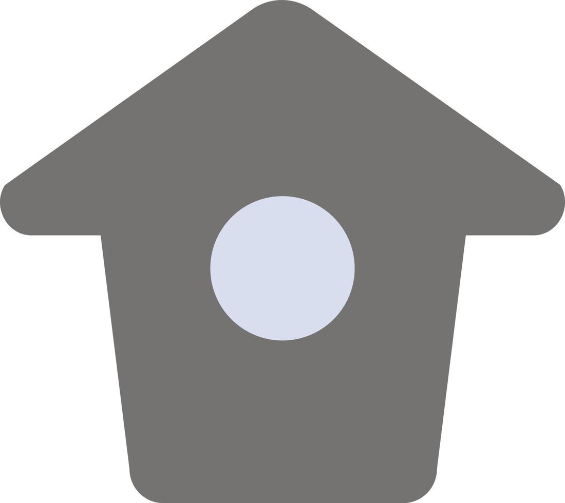 Birdhouse Tweet Twitter flache Farbe Symbol Vektorsymbol Banner Vorlage vektor