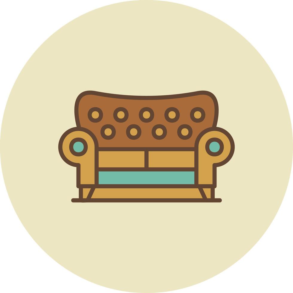 Sofa kreatives Icon-Design vektor