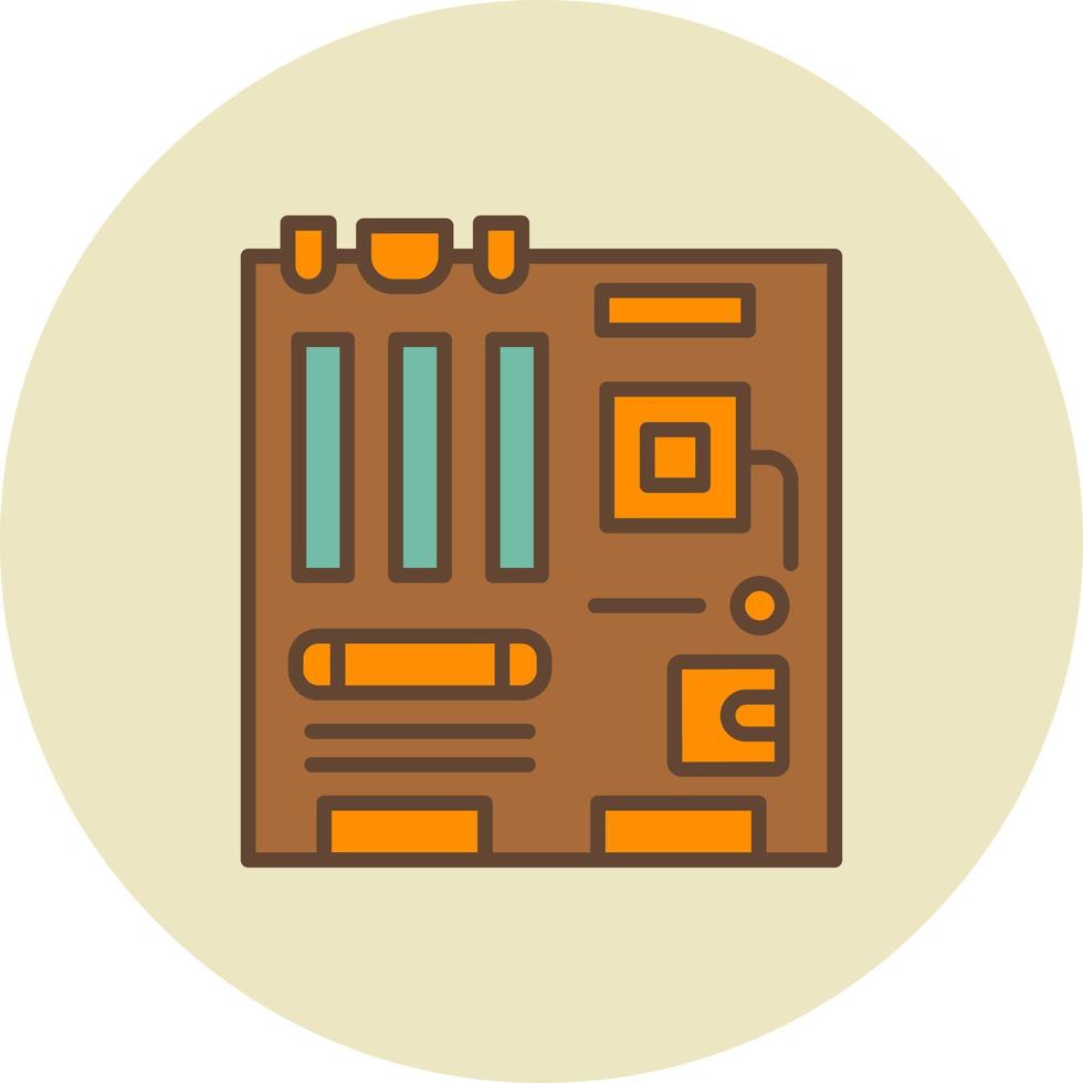 Motherboard kreatives Icon-Design vektor