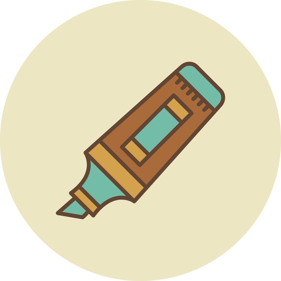 Textmarker kreatives Icon-Design vektor