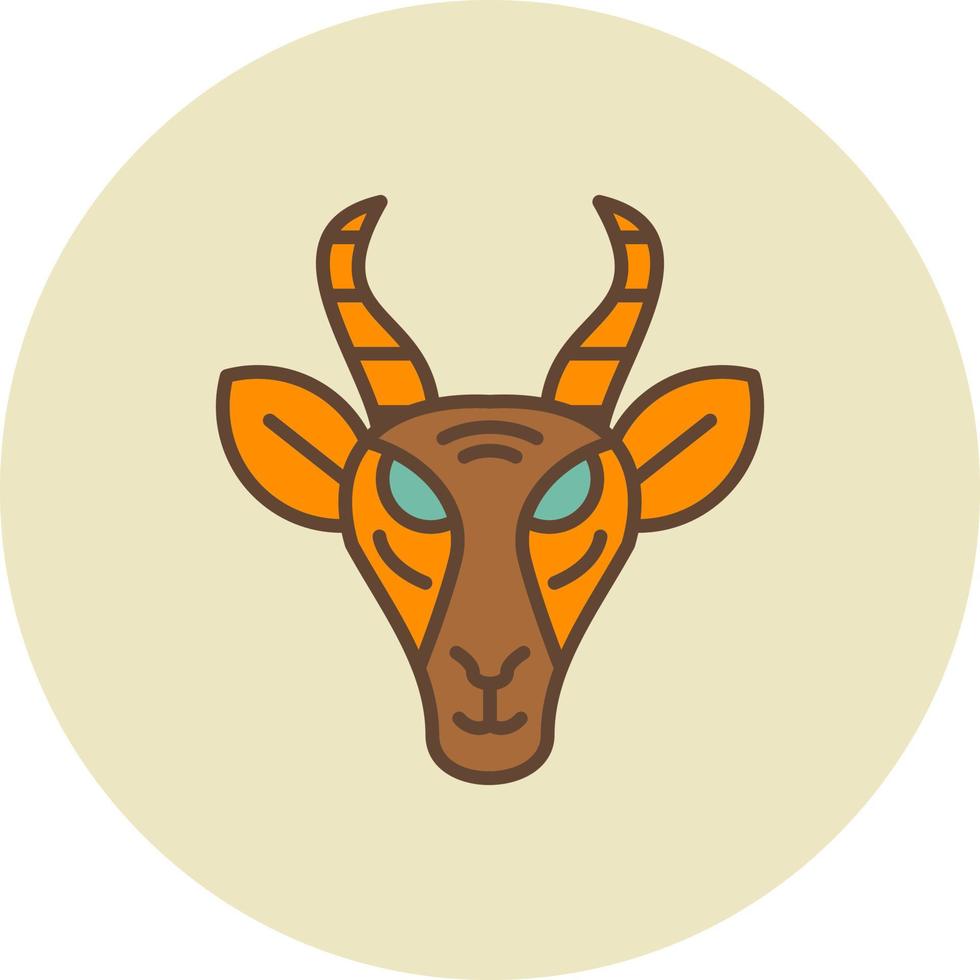 Gazelle kreatives Icon-Design vektor