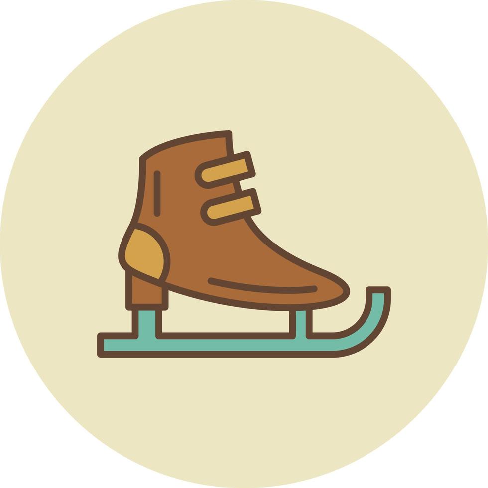 Schlittschuhe kreatives Icon-Design vektor