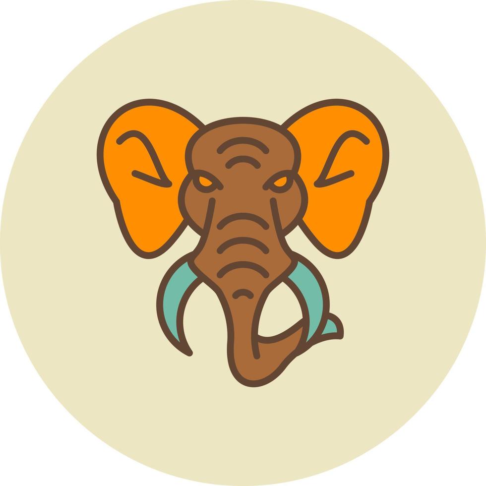 Elefant kreatives Icon-Design vektor