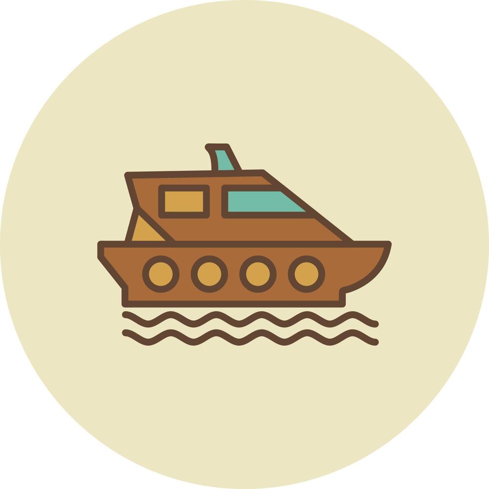 Schiff kreatives Icon-Design vektor