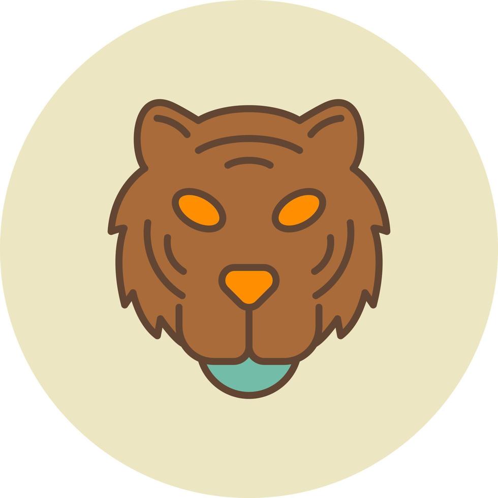 Tiger kreatives Icon-Design vektor