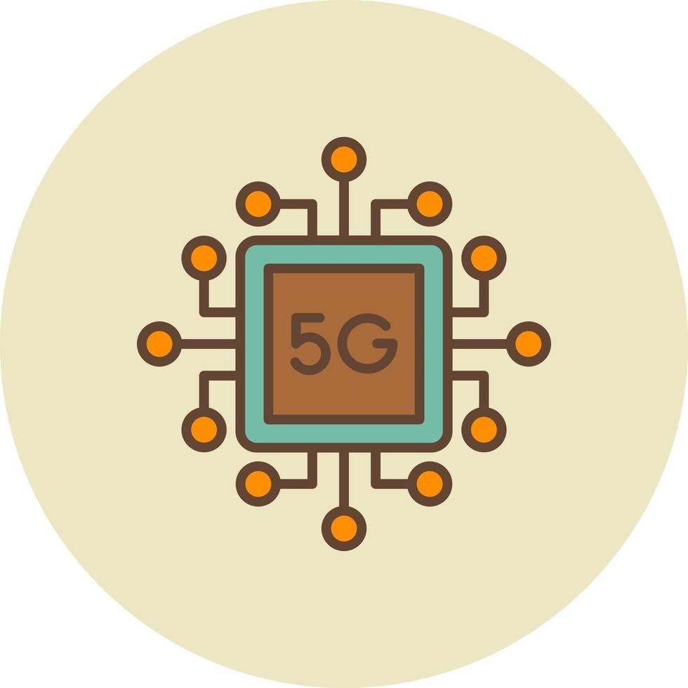 5g kreatives Icon-Design vektor