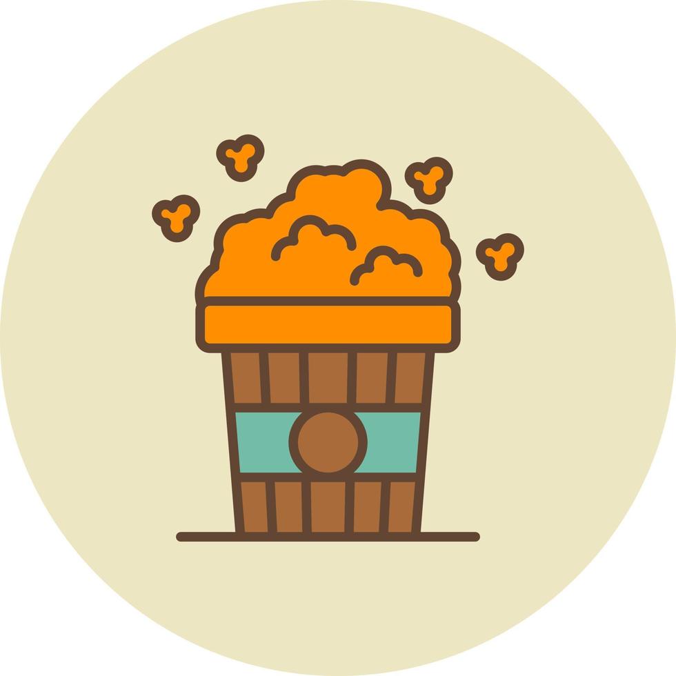 Popcorn kreatives Icon-Design vektor