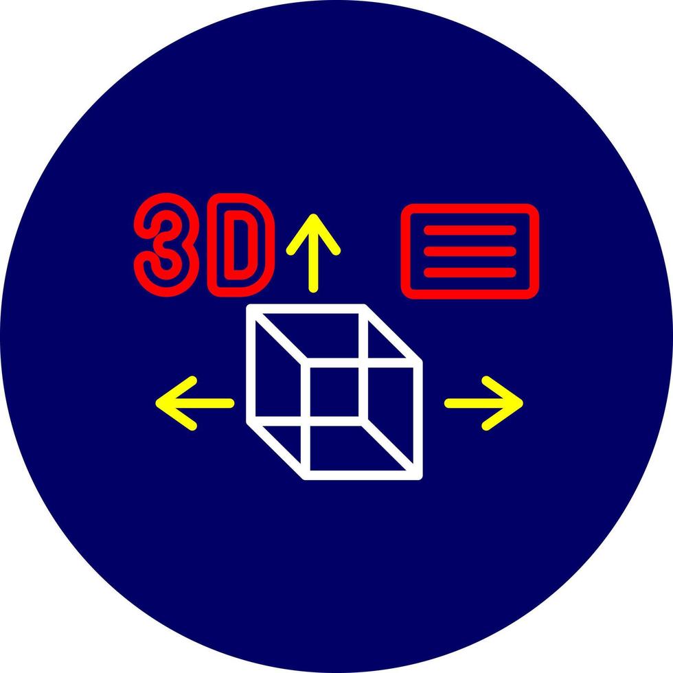 3D-Design kreatives Icon-Design vektor