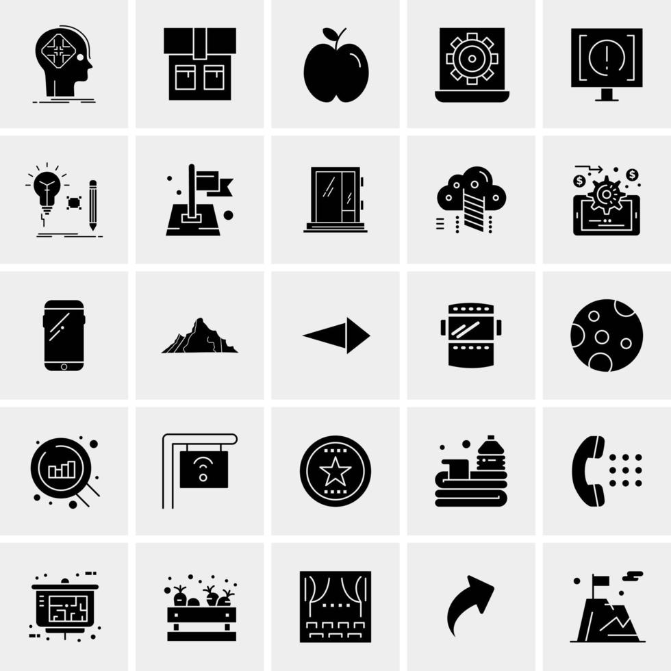 25 universelle Business-Icons Vektor kreative Icon-Illustration zur Verwendung in Web- und Mobilprojekten