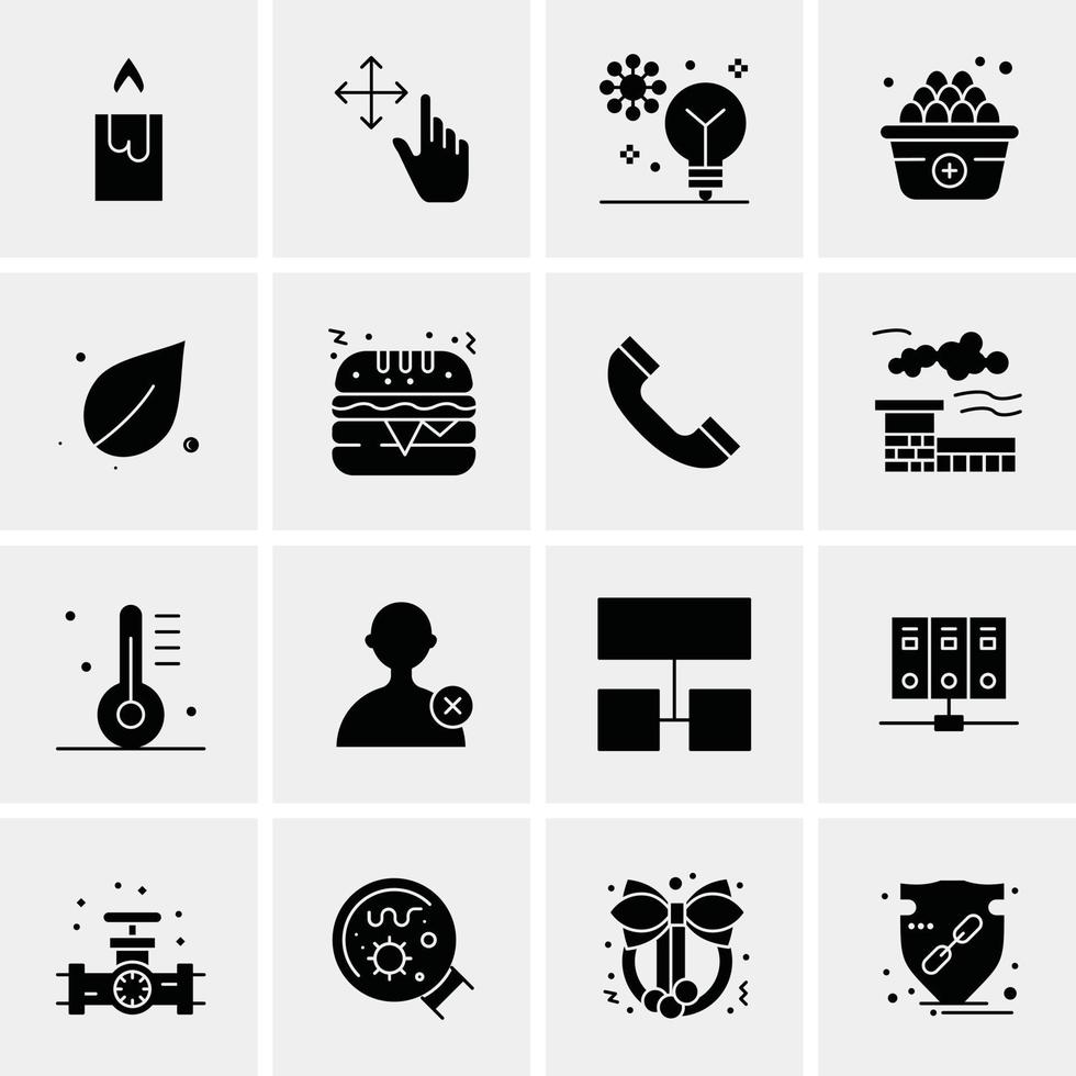 16 universelle Business-Icons Vektor kreative Icon-Illustration zur Verwendung in Web- und Mobilprojekten