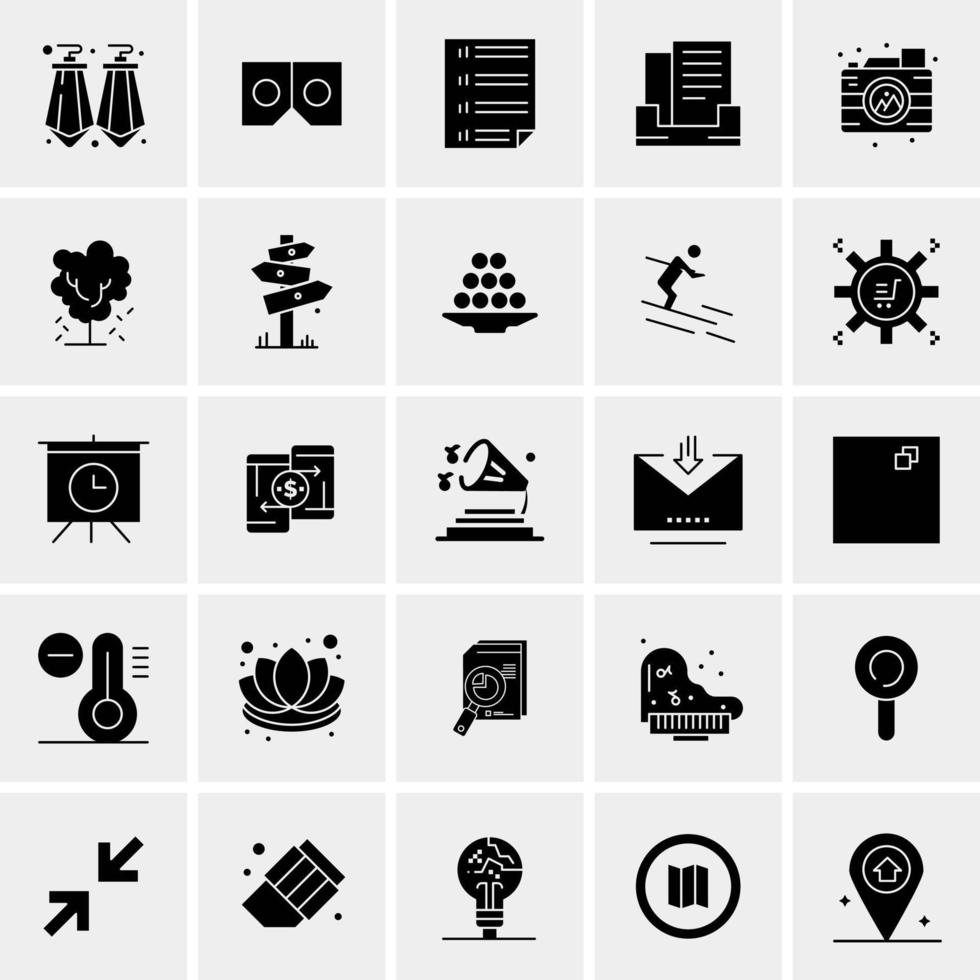 25 universelle Business-Icons Vektor kreative Icon-Illustration zur Verwendung in Web- und Mobilprojekten