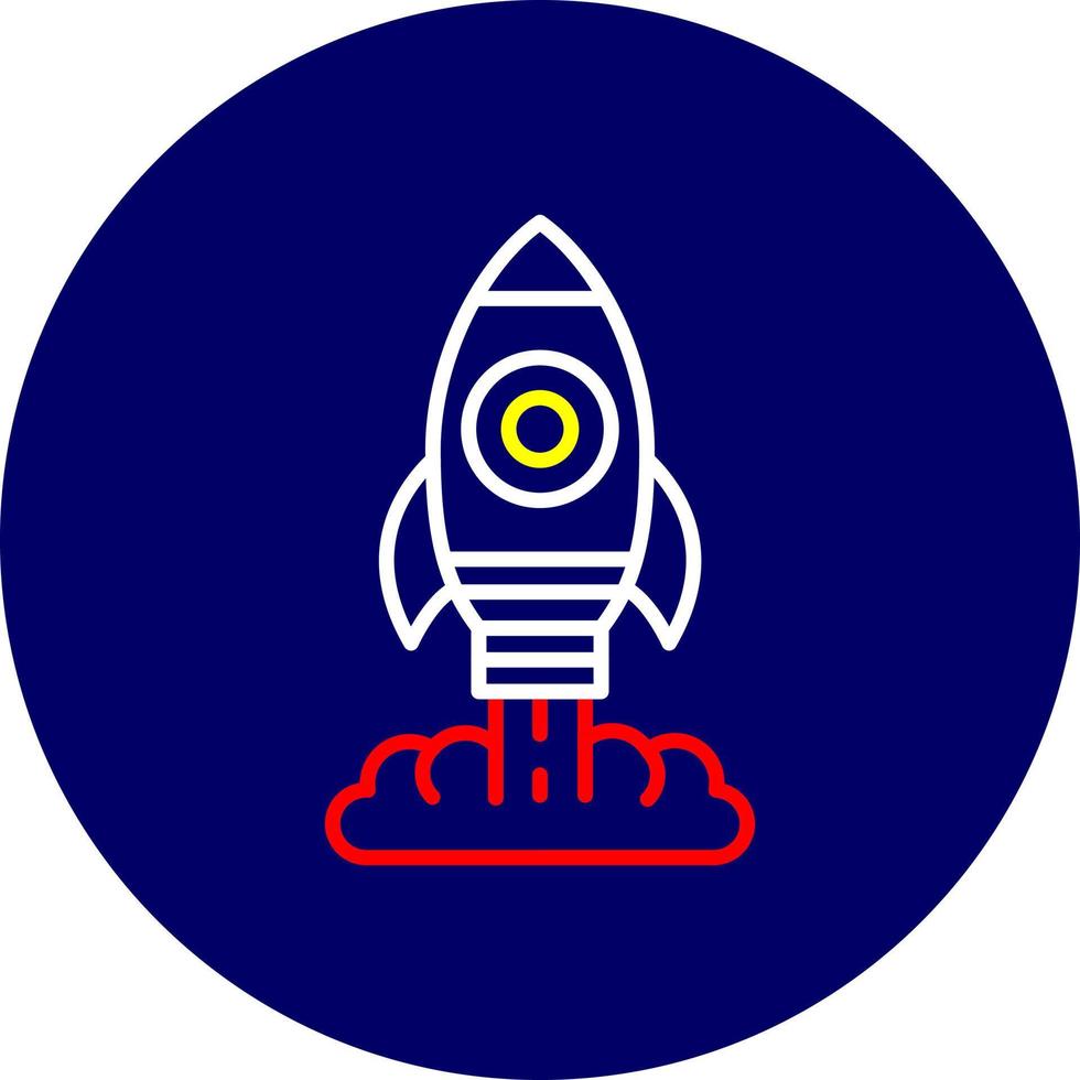 Rakete kreatives Icon-Design vektor