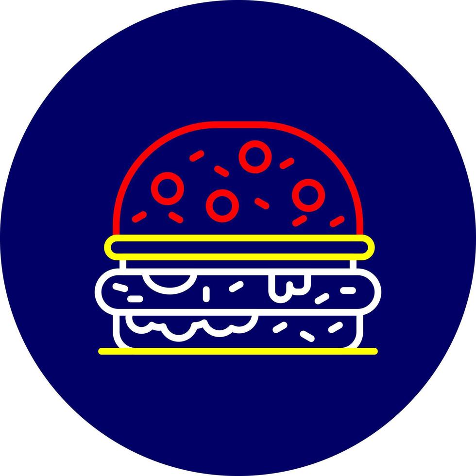 Burger kreatives Icon-Design vektor