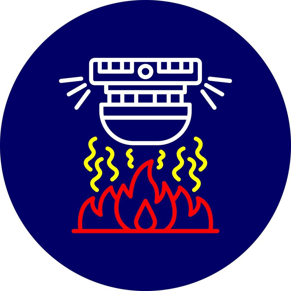 Feueralarm kreatives Icon-Design vektor