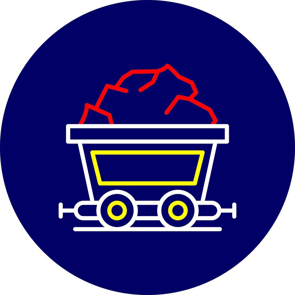 Bergbau kreatives Icon-Design vektor