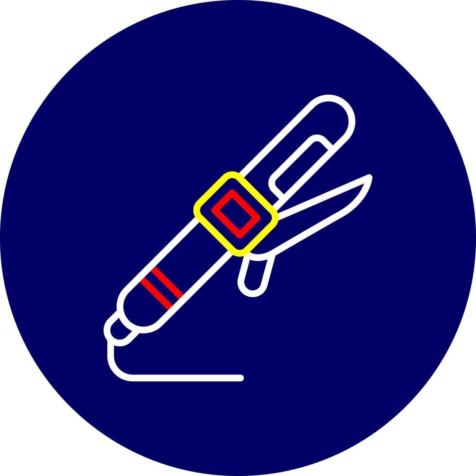 Lockenwickler kreatives Icon-Design vektor