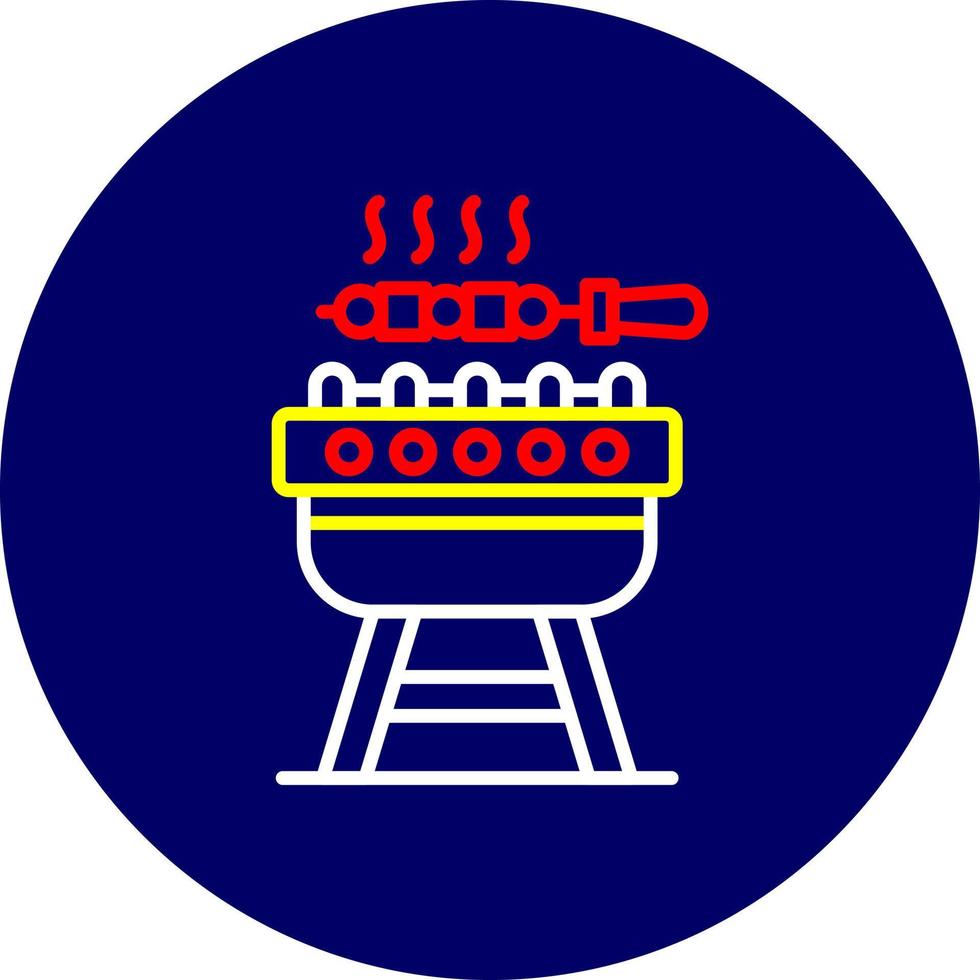 BBQ kreatives Icon-Design vektor