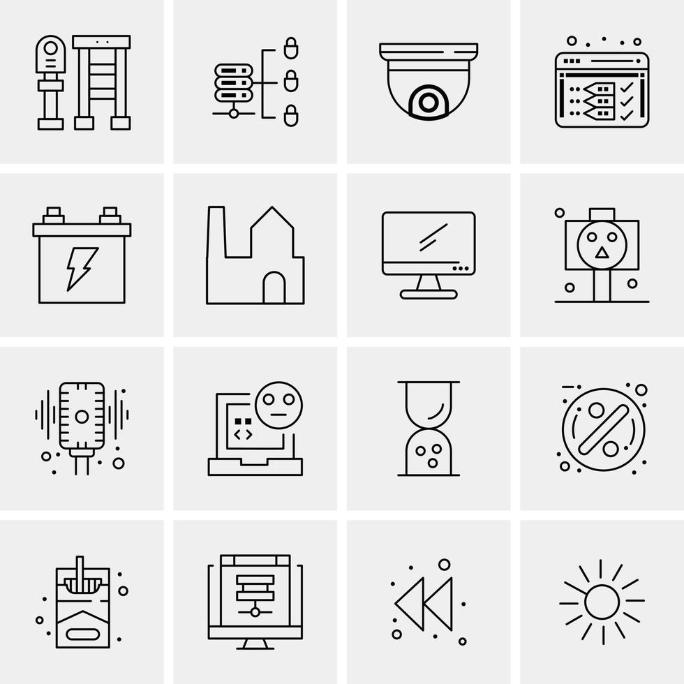 16 universelle Business-Icons Vektor kreative Icon-Illustration zur Verwendung in Web- und Mobilprojekten