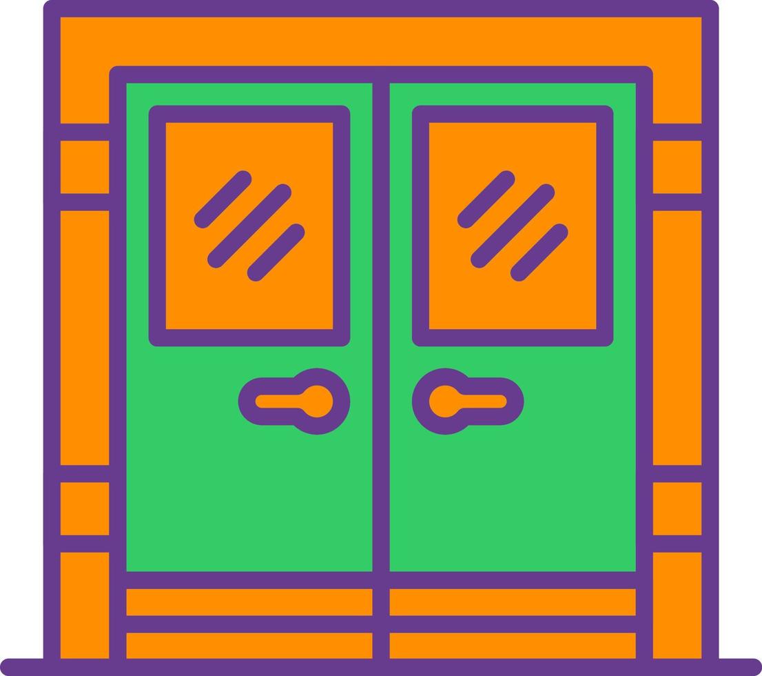 Tür kreatives Icon-Design vektor
