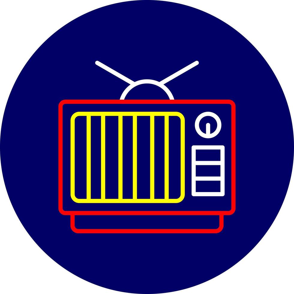 TV-kreatives Icon-Design vektor