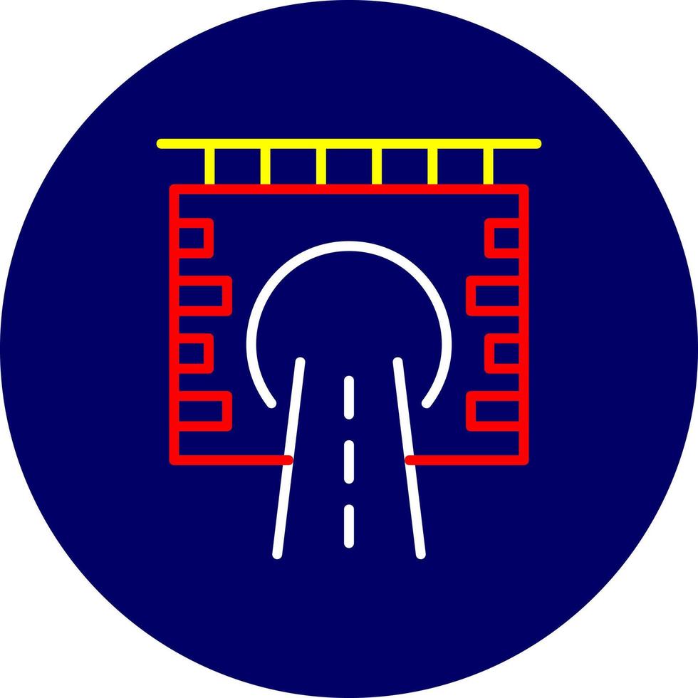 Tunnel kreatives Icon-Design vektor