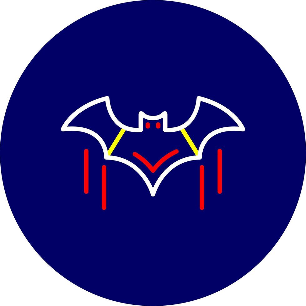 Fledermaus kreatives Icon-Design vektor