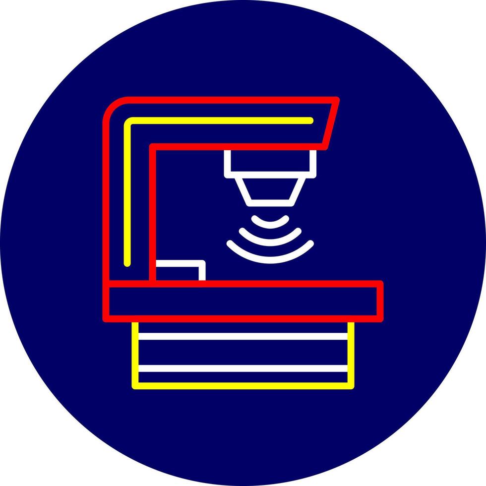 Strahlentherapie kreatives Icon-Design vektor