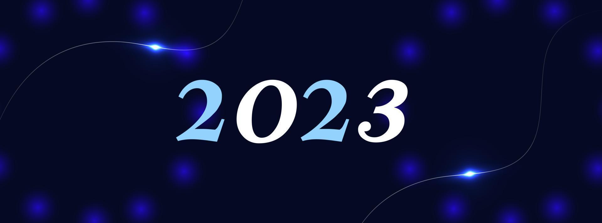 Hintergrund 2023 Neujahr Vektor Illustration Design Vektor