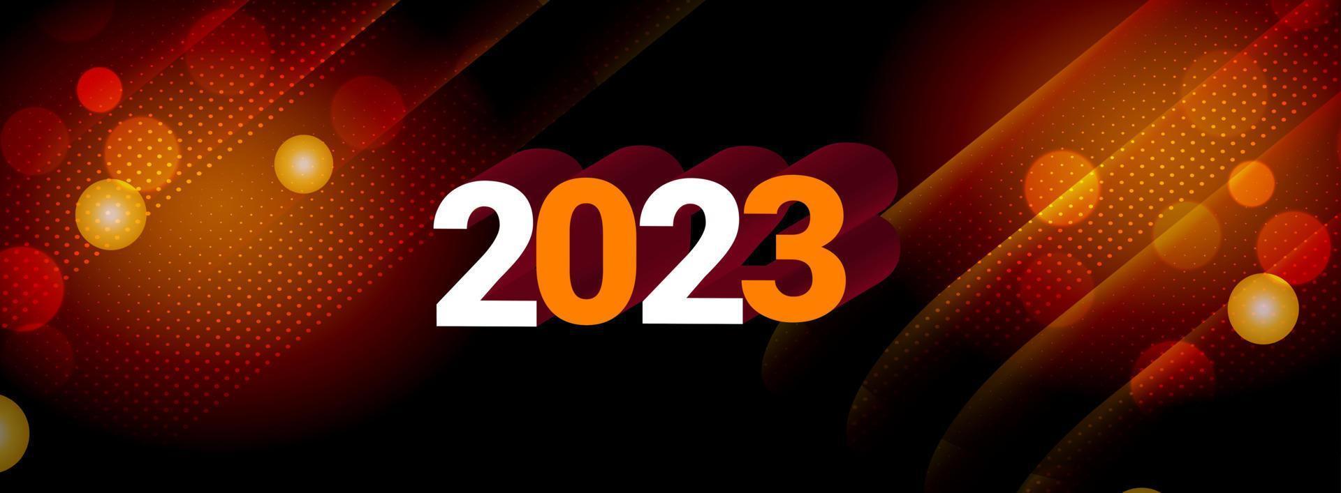 Hintergrund 2023 Neujahr Vektor Illustration Design