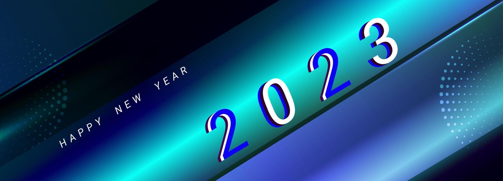 Hintergrund 2023 Neujahr Vektor Illustration Design