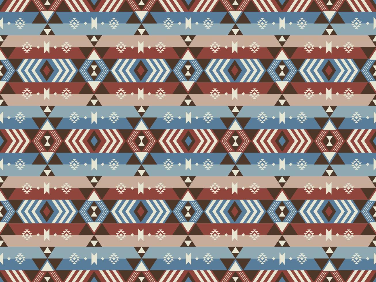 buntes ethnisches muster der weinlese. ethnischer Südwesten bunte Vintage-Streifen geometrische aztekische Navajo-Form nahtloser Musterhintergrund. Verwendung für Stoffe, Heimdekorationselemente, Polster, Verpackungen. vektor