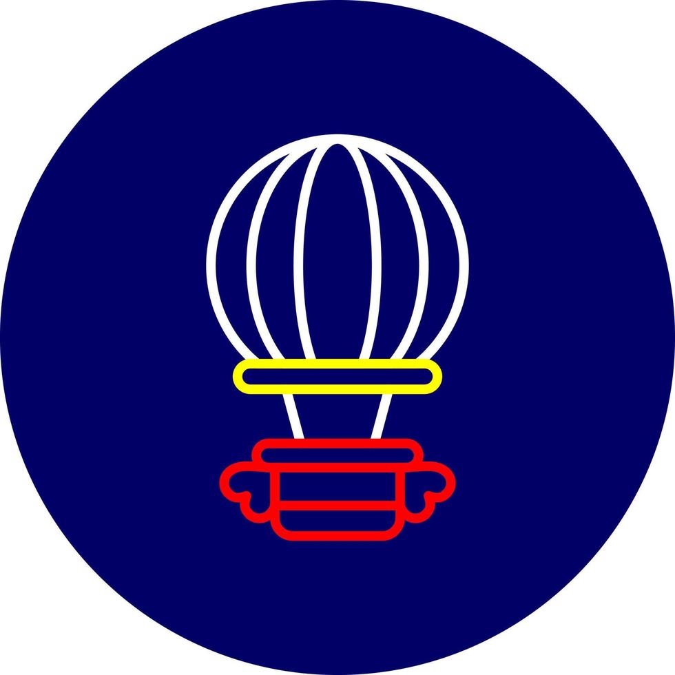 Heißluftballon kreatives Icon-Design vektor