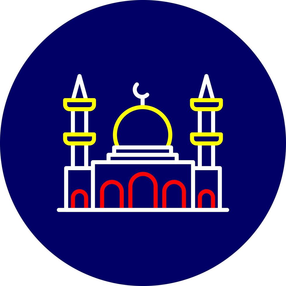 Moschee kreatives Icon-Design vektor