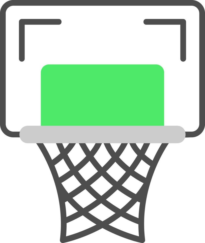 Basketballkorb kreatives Icon-Design vektor