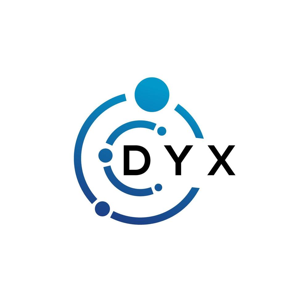 dyx-Buchstaben-Logo-Design auf weißem Hintergrund. dyx kreative Initialen schreiben Logo-Konzept. Dyx-Buchstaben-Design. vektor