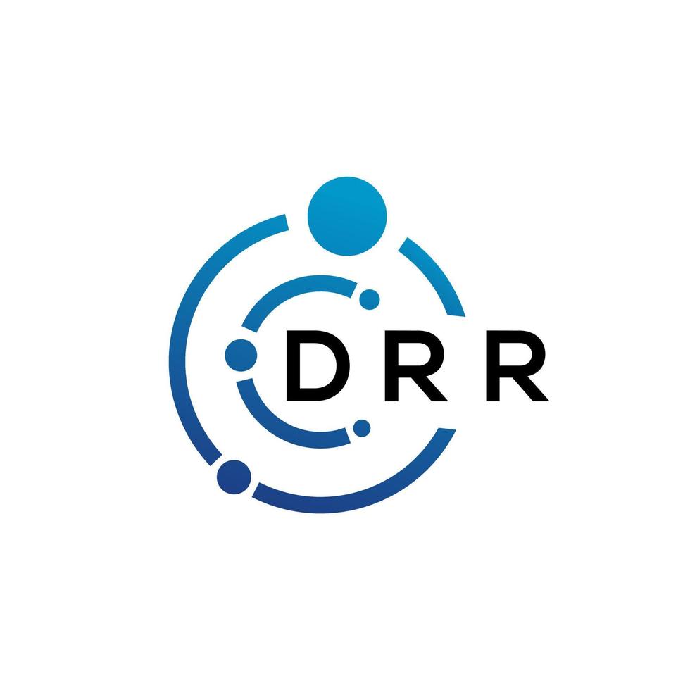 drr-Brief-Logo-Design auf weißem Hintergrund. drr kreative Initialen schreiben Logo-Konzept. drr Briefgestaltung. vektor