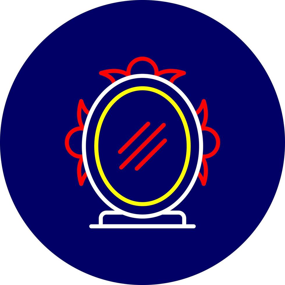 Zauberspiegel kreatives Icon-Design vektor