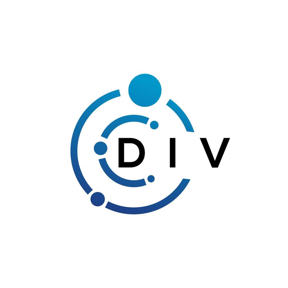 div-Buchstaben-Logo-Design auf weißem Hintergrund. div kreative Initialen schreiben Logo-Konzept. div Briefgestaltung. vektor