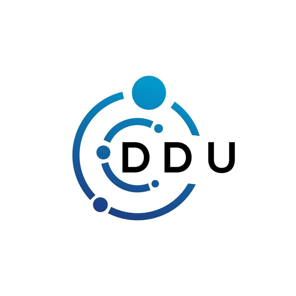 ddu brev logotyp design på vit bakgrund. ddu kreativ initialer brev logotyp begrepp. ddu brev design. vektor