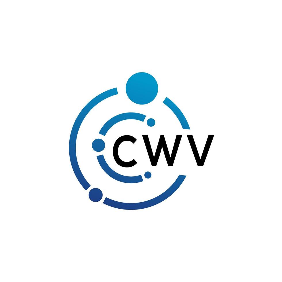 cwv brev logotyp design på vit bakgrund. cwv kreativ initialer brev logotyp begrepp. cwv brev design. vektor