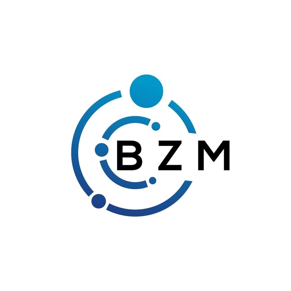 bzm brev logotyp design på vit bakgrund. bzm kreativ initialer brev logotyp begrepp. bzm brev design. vektor