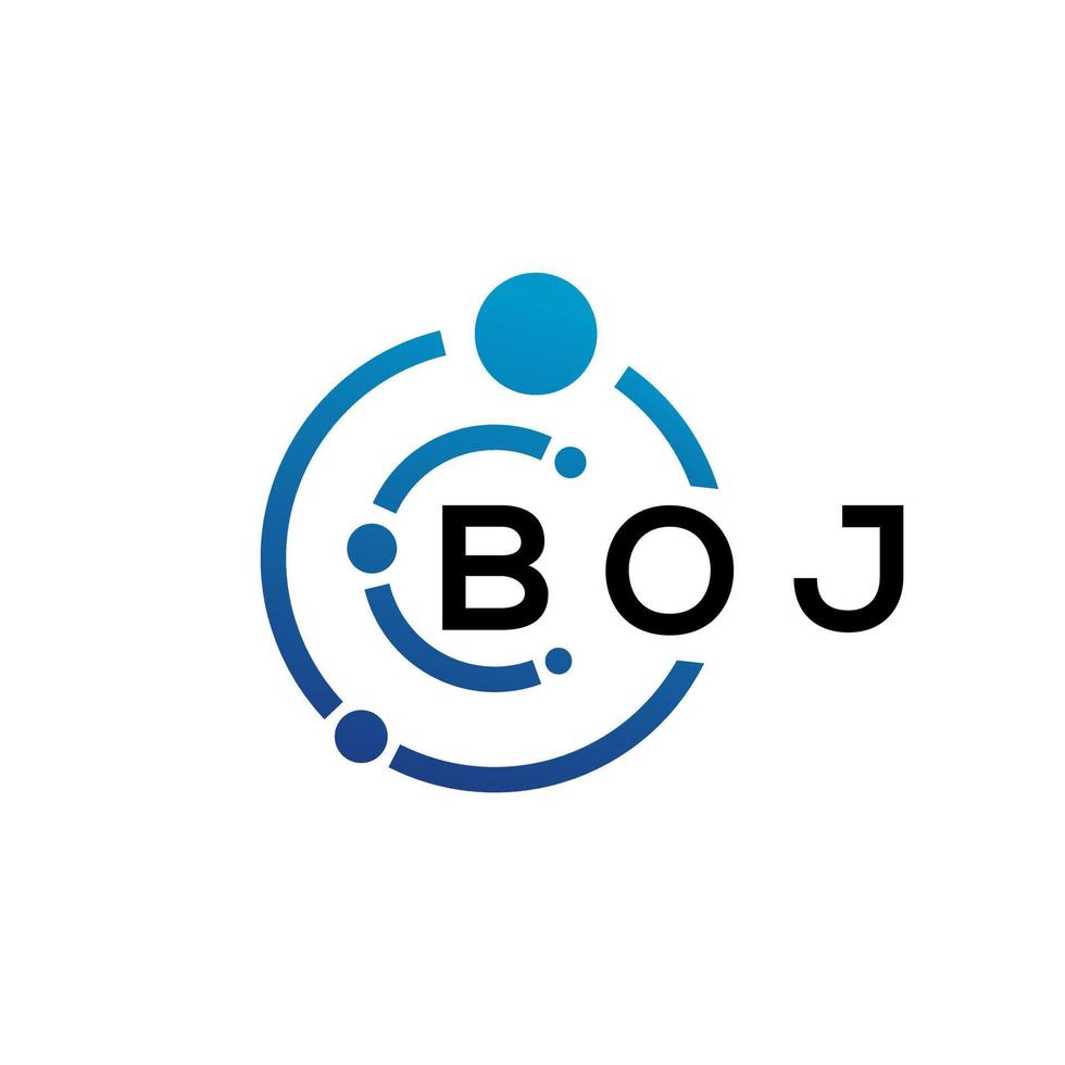 boi-Buchstaben-Logo-Design auf weißem Hintergrund. boi kreative Initialen schreiben Logo-Konzept. boi Briefgestaltung. vektor