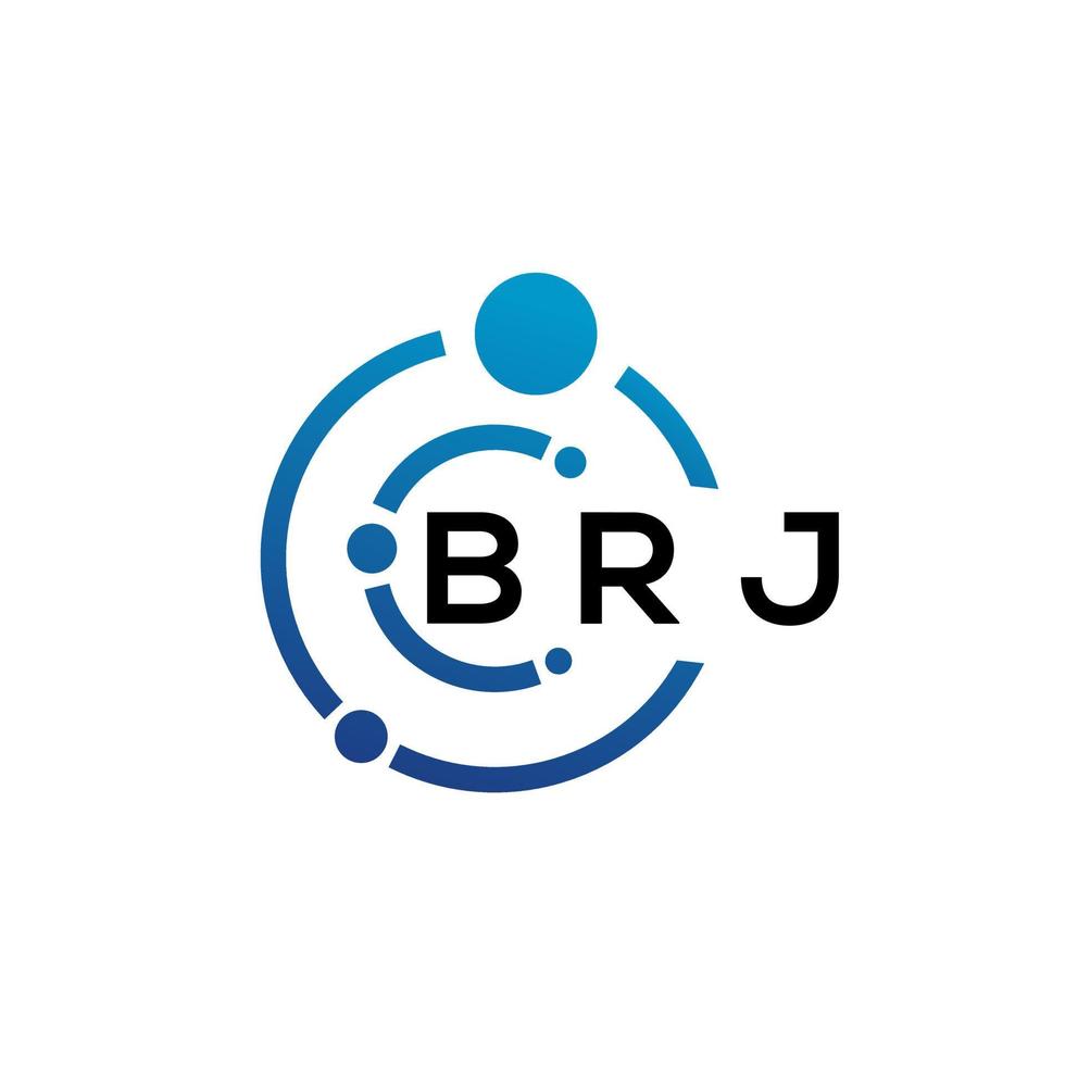 brj-Brief-Logo-Design auf weißem Hintergrund. brj kreative Initialen schreiben Logo-Konzept. brj Briefgestaltung. vektor