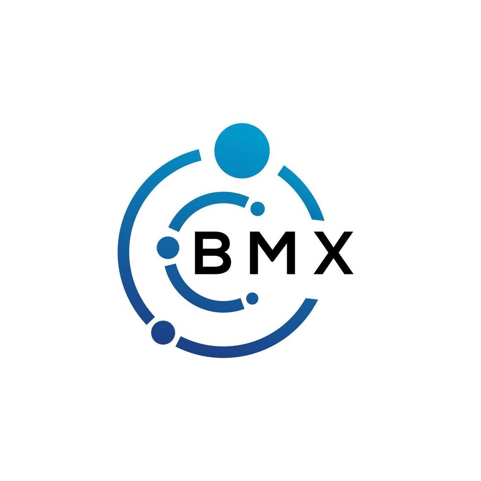 bmx brev logotyp design på vit bakgrund. bmx kreativ initialer brev logotyp begrepp. bmx brev design. vektor