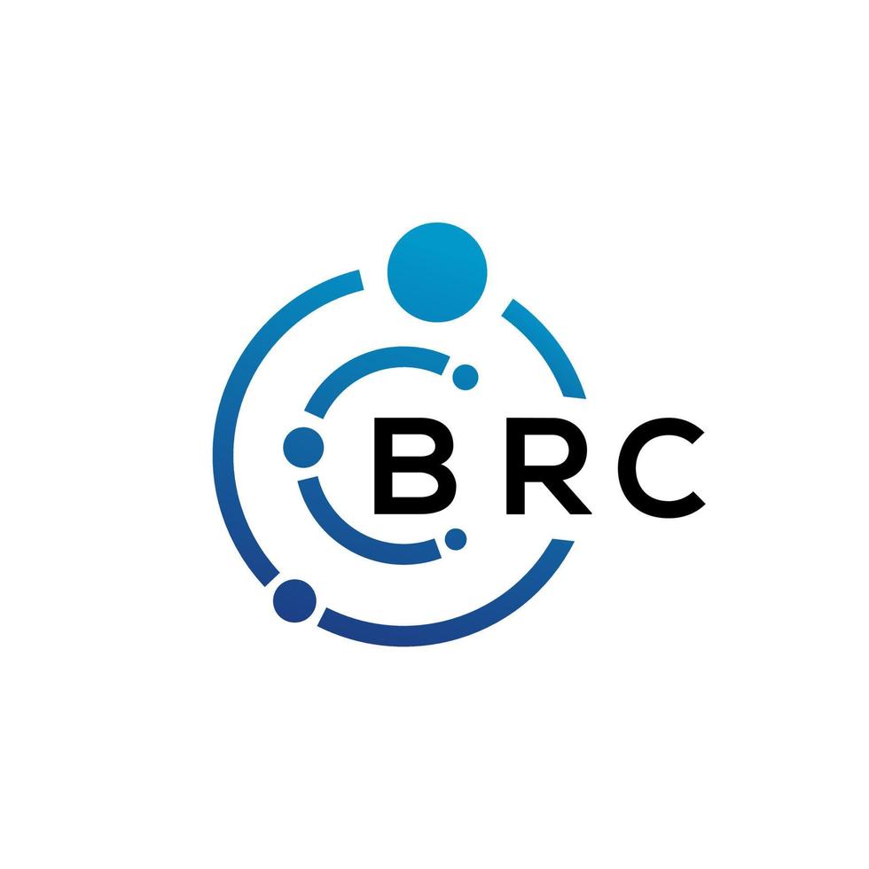 brc brev logotyp design på vit bakgrund. brc kreativ initialer brev logotyp begrepp. brc brev design. vektor