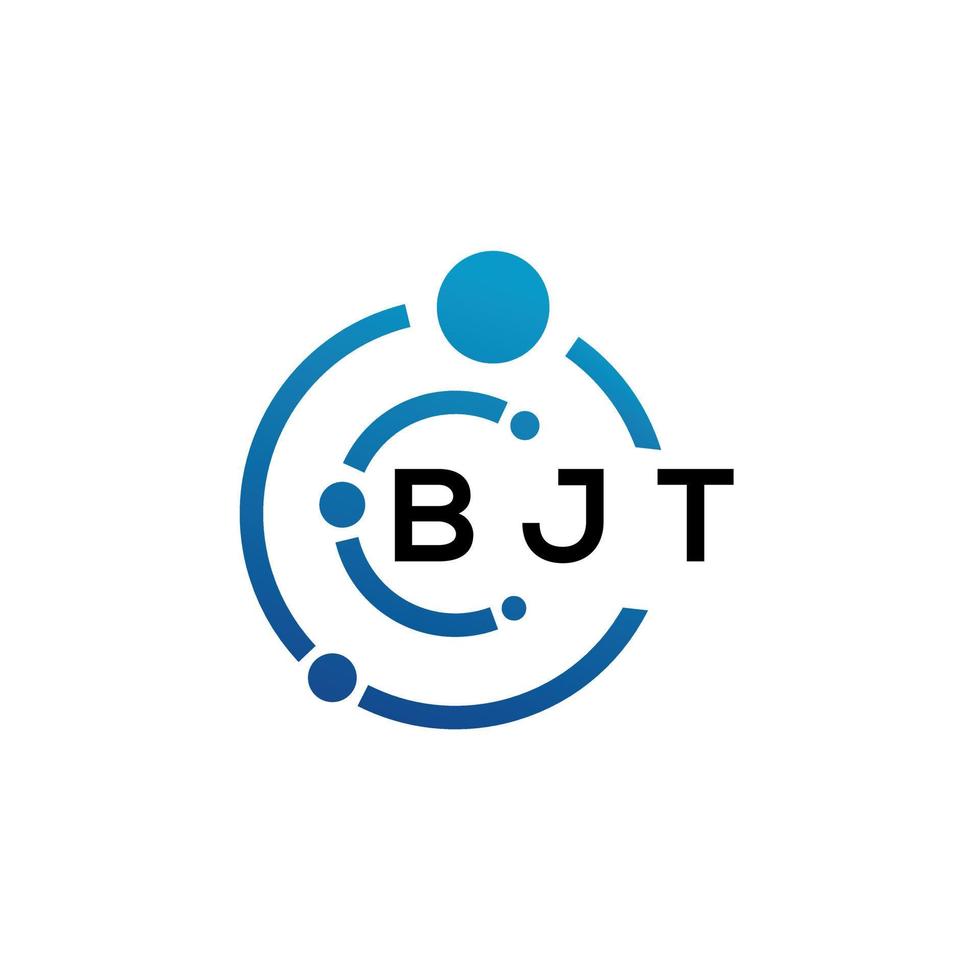 bjt brev logotyp design på vit bakgrund. bjt kreativ initialer brev logotyp begrepp. bjt brev design. vektor