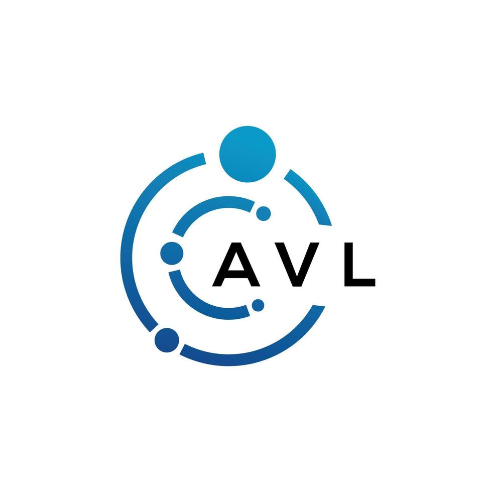 avl-Buchstaben-Logo-Design auf schwarzem Hintergrund. avl kreatives Initialen-Buchstaben-Logo-Konzept. avl Briefgestaltung. vektor