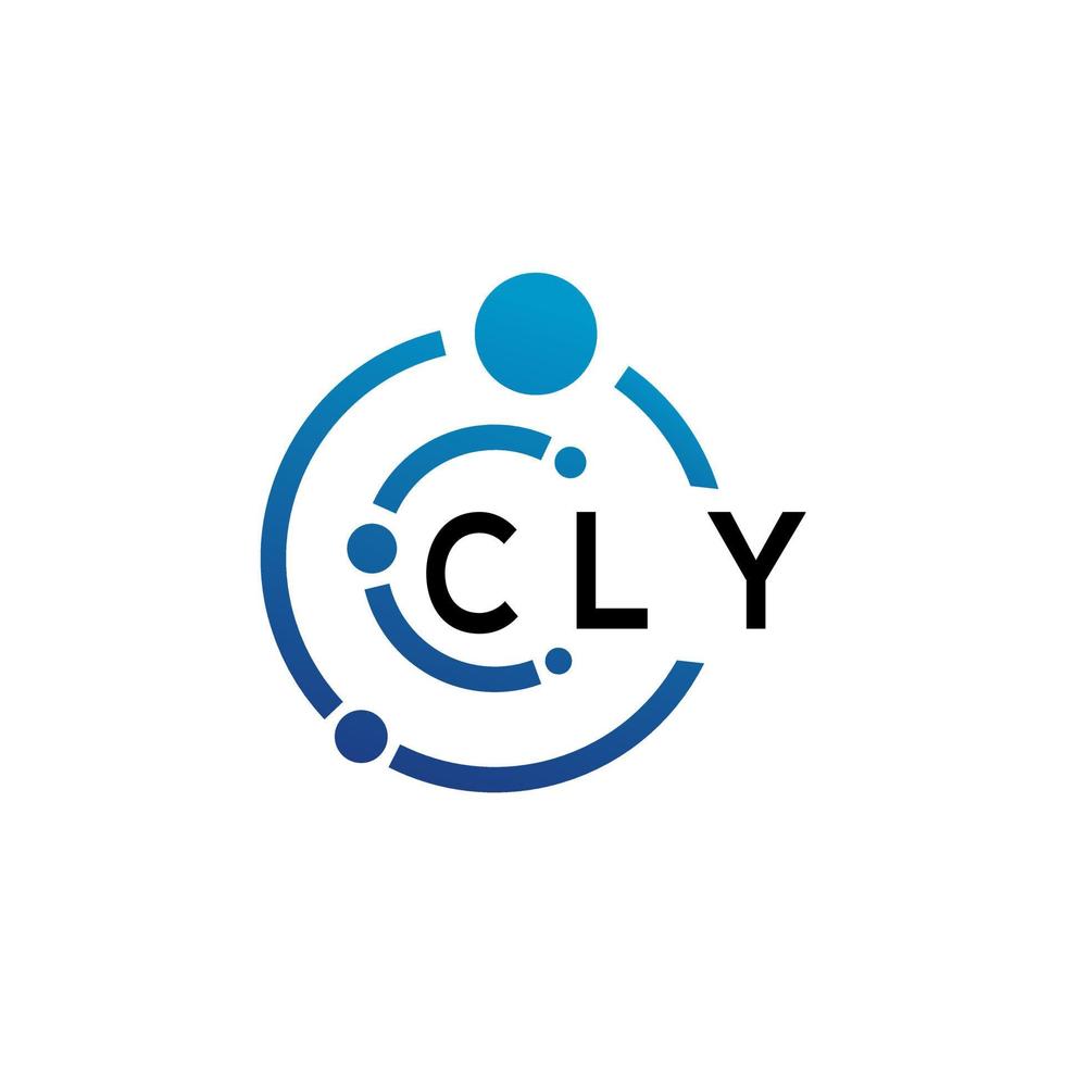 cly brev logotyp design på vit bakgrund. cly kreativ initialer brev logotyp begrepp. cly brev design. vektor