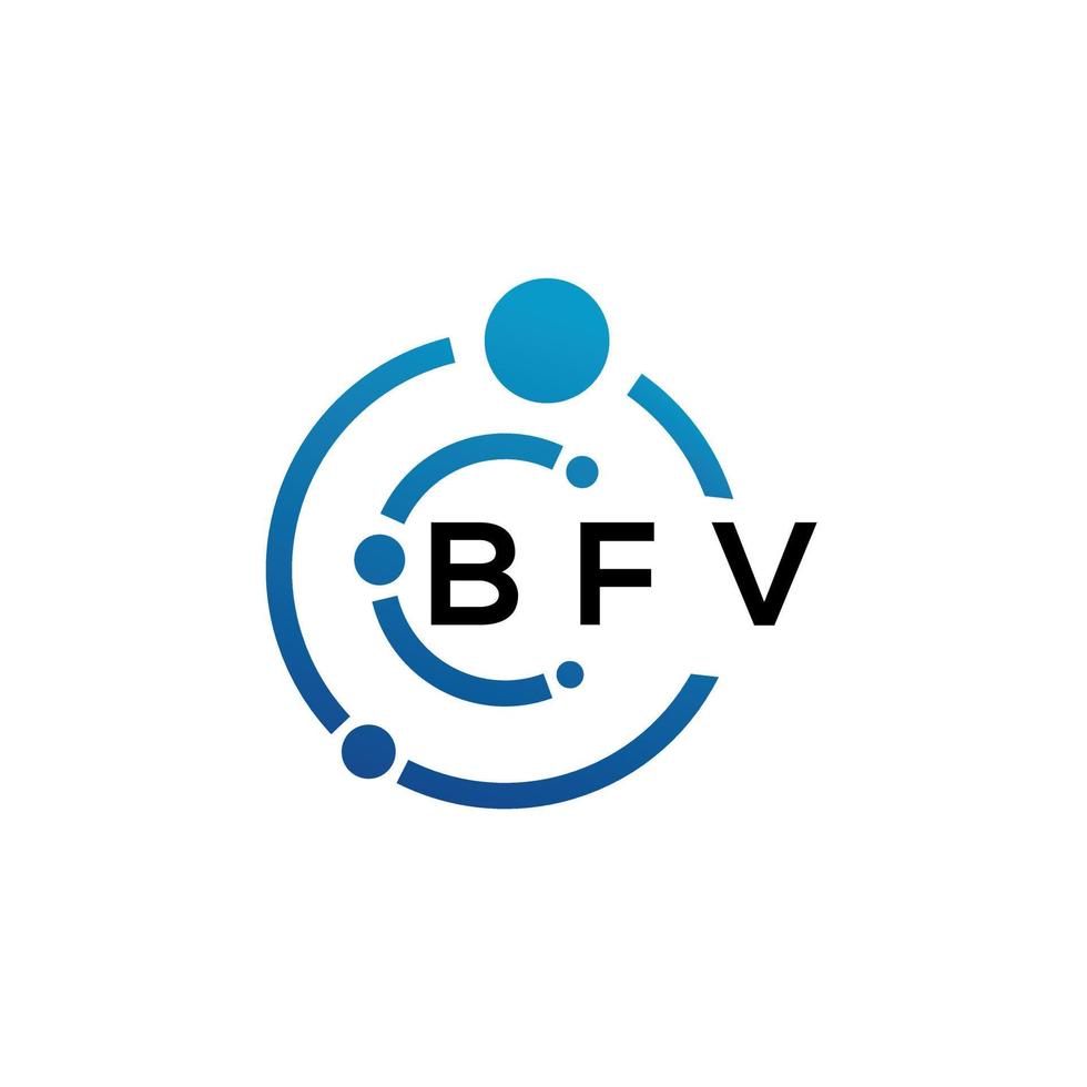 bfv brev logotyp design på vit bakgrund. bfv kreativ initialer brev logotyp begrepp. bfv brev design. vektor