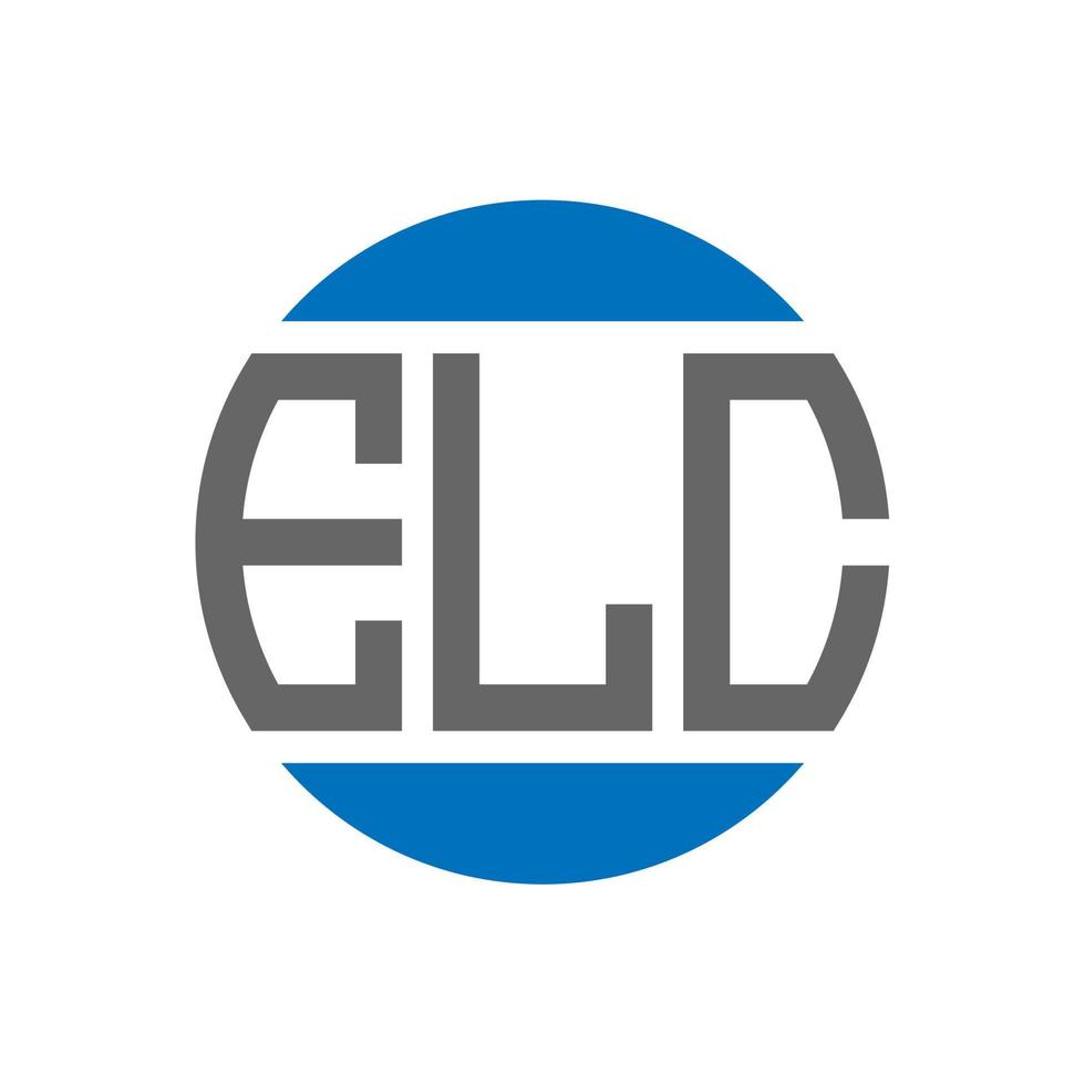 elc brev logotyp design på vit bakgrund. elc kreativ initialer cirkel logotyp begrepp. elc brev design. vektor